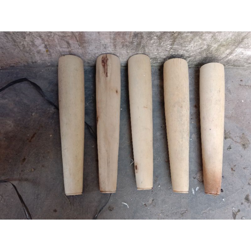 Kaki sofa stool bulat