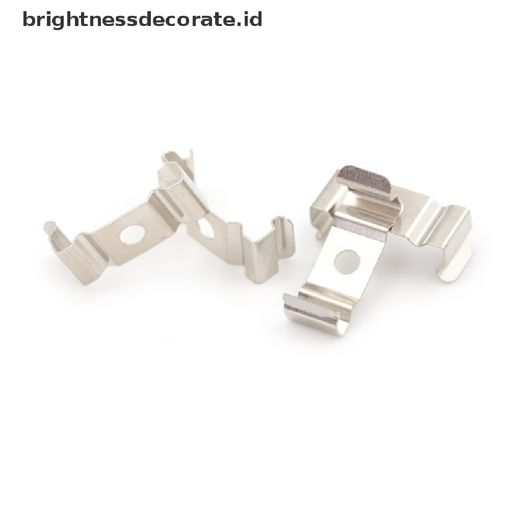 4pcs Klip Bracket Holder Lampu T5 Warna Silver Fluorescent