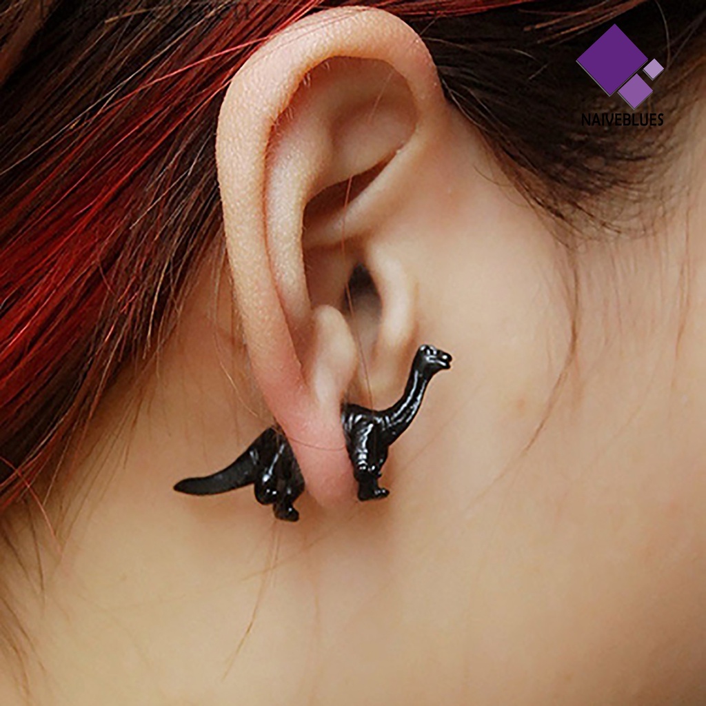 Anting Desain Dinosaurus Bahan Alloy Untuk Pria