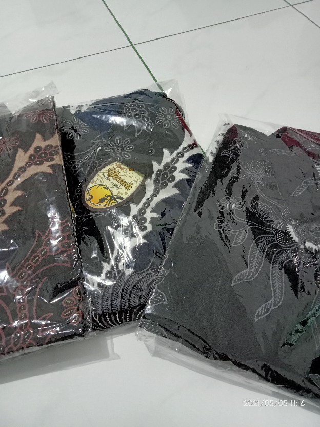 Risna Batik Hrb026 Kenongo Hem Kemeja Batik Pria Lengan Pendek Katun Primis Premium Halus M L Xl