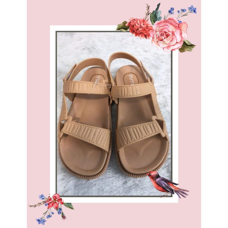 Sandal jelly MOKAYA sandal gunung-Coklat yutu