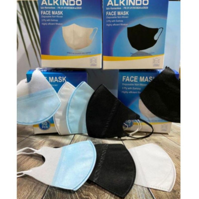 Masker Medis Duckbill 3Ply Isi 10 pcs - Masker Medis Surgical Medis Duckbill Earloop Setara Sensi