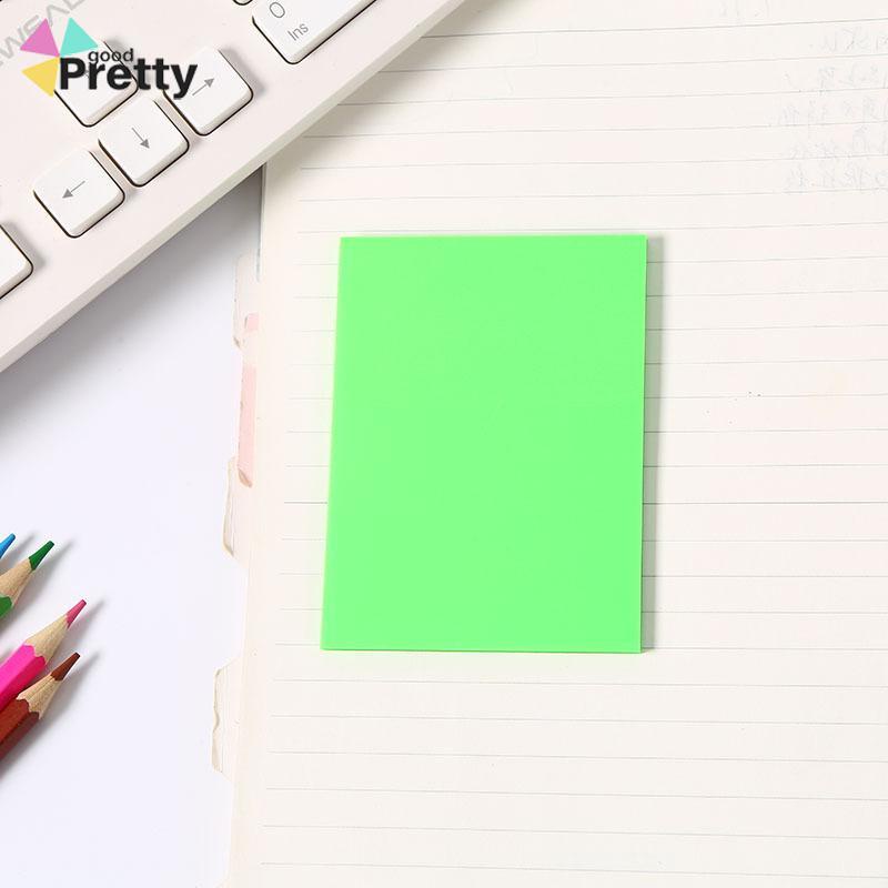 50PCS Stiker Transparan Fluorescent Tanpa Cover - PD