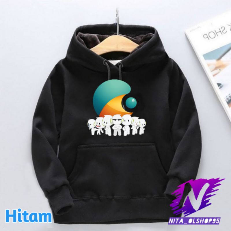 hoodie anak Ollie untuk usia 2-12tahun