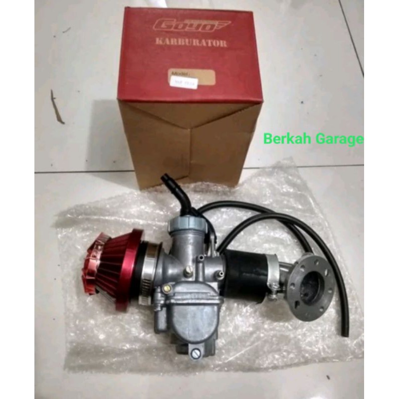 Paket Hemat Karburator Goyo Pw 24-26-28 Plus Intek Manifold Dan Filter Udara Racing Universal