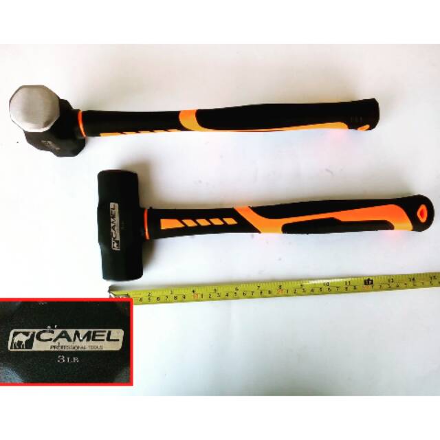 Palu Bodem 3Lb / Palu Bobok Gagang Fiber Camel