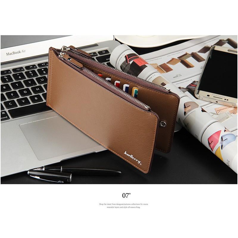 Baellerry Dompet Kartu Pria Impor Import Model Panjang