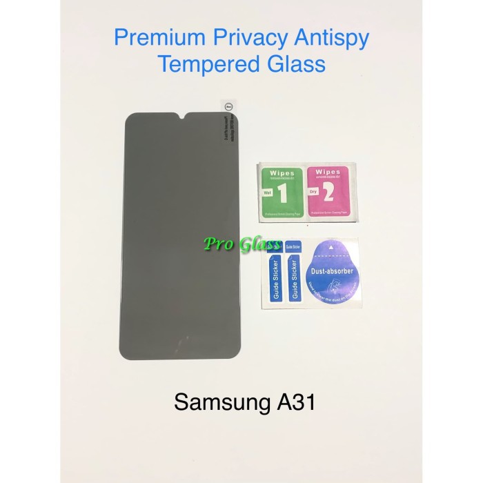 Samsung A31 Privacy Anti Spy / Antispy Premium Tempered Glass