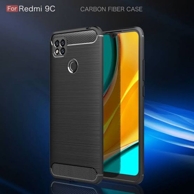 Case Ipaky Carbon Fiber Xiaomi Redmi note 9/note 9pro/redmi 9/Redmi 9c/ Poco m3 Black Series