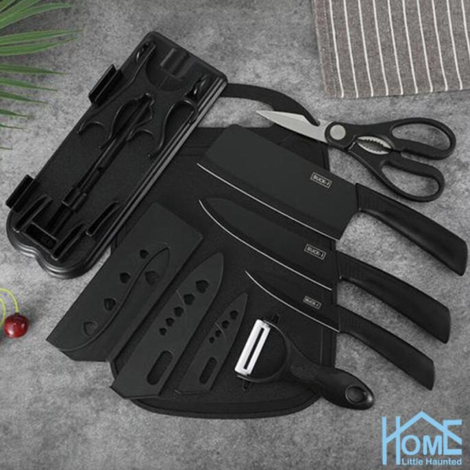 Buruan Beli] Pisau Set Black Baja Hitam Super Premium