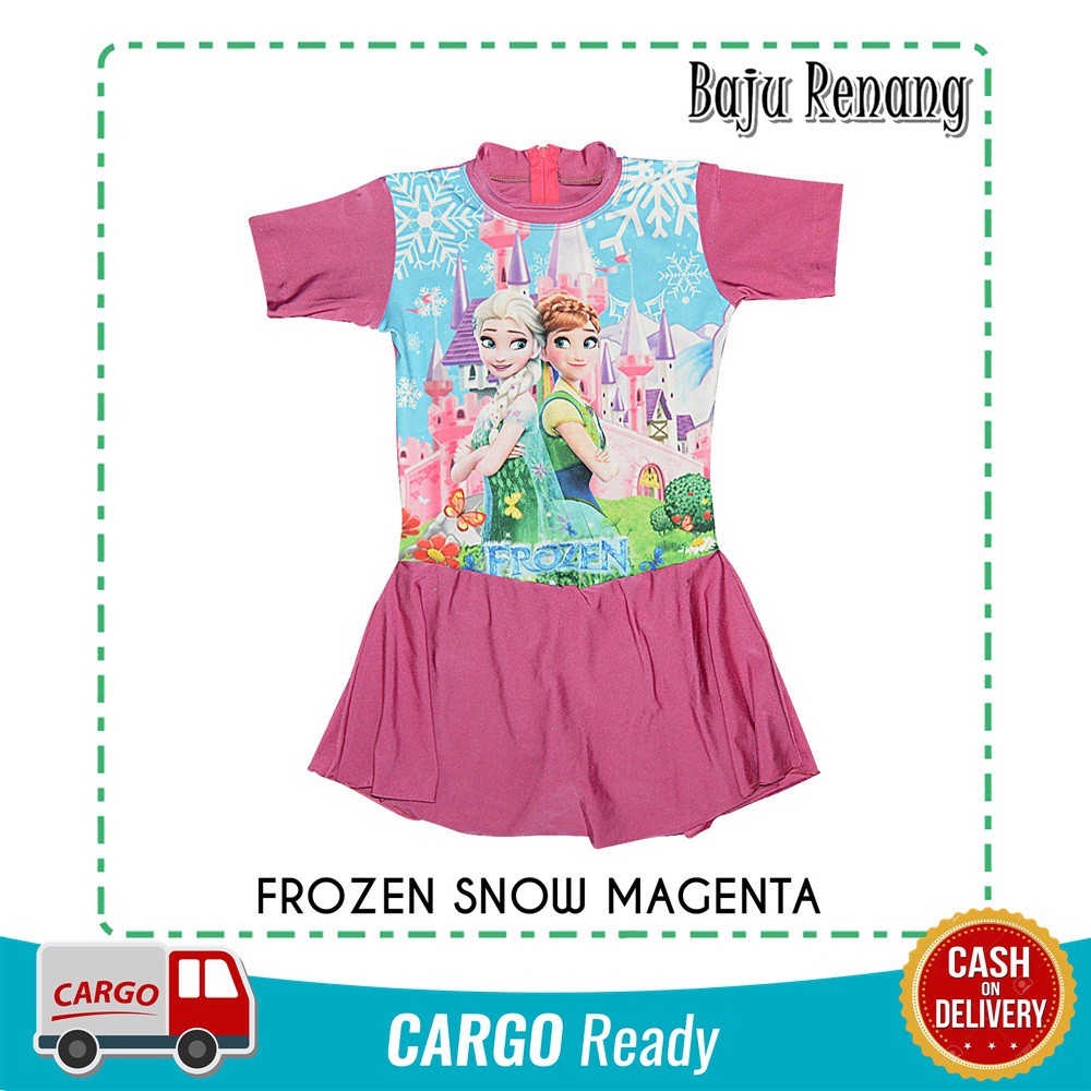  Baju  Renang Anak SD Perempuan FROZEN  SNOW ABG Shopee  