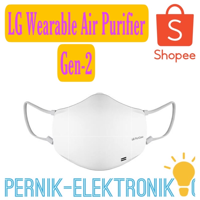 LG AP551AWFA Gen 2 PuriCare Mask Wearable Air Purifier - White
