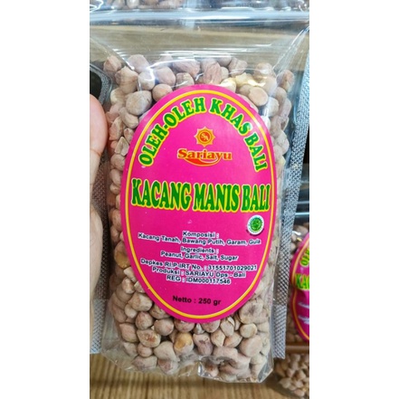 

KACANG MANIS BALI ENAKK SARIAYU 250GR ASLI KHAS BALI + BUBBLE WRAP