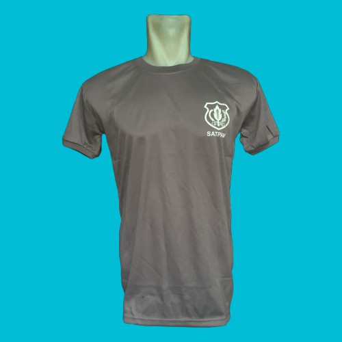 Kaos Satpam / Security Coklat Terbaru - Kaos Logo Satpam Coklat - Kaos Satpam / Security