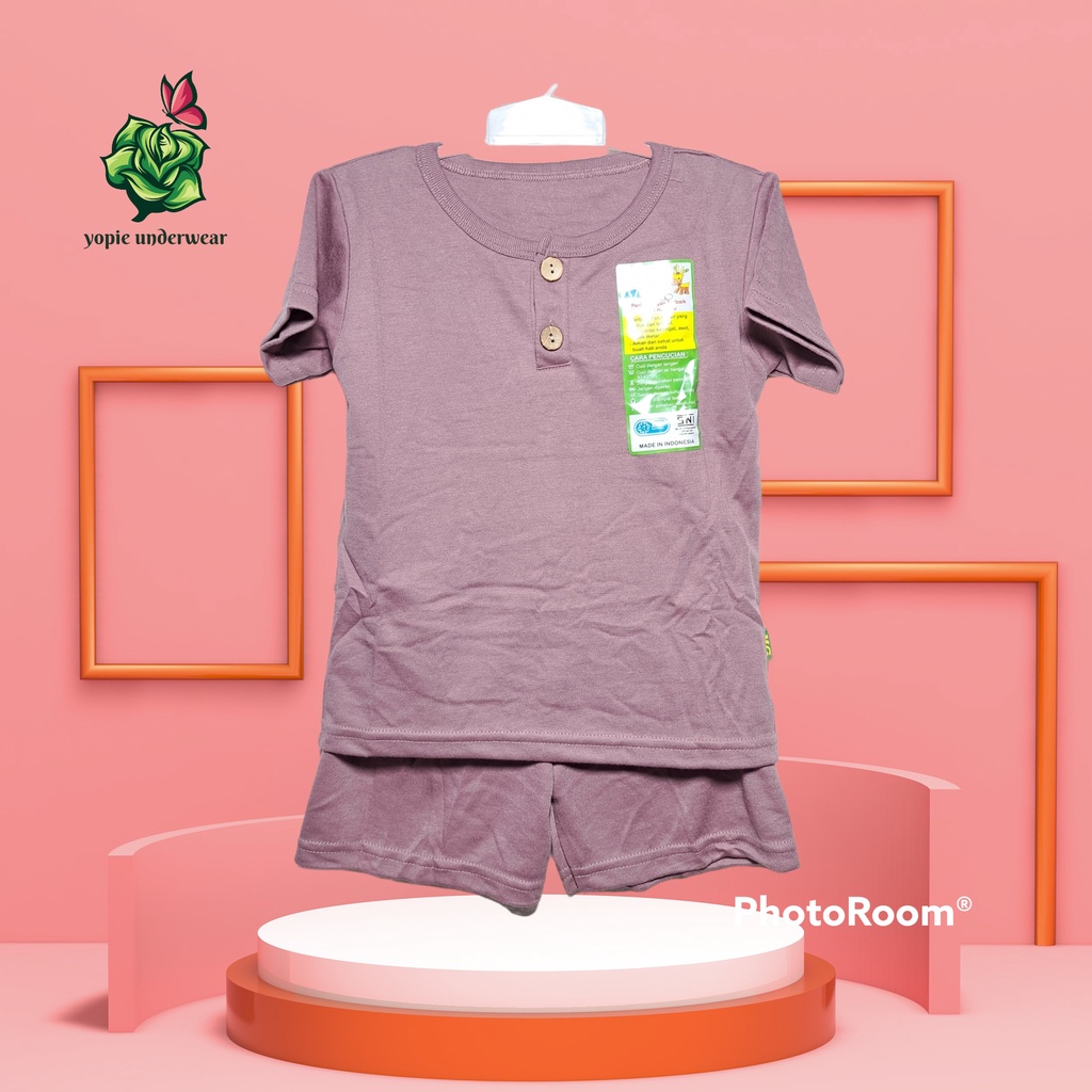 stelan anak-anak pendek moms gift polos