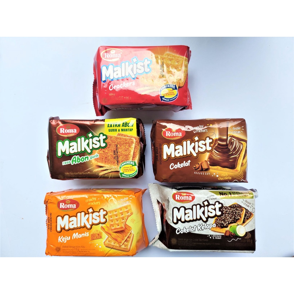 

Roma Malkist Pack All Variant / Roma Malkist Pack Coklat k Abon Cracker Cokelat Kelapa Keju Manis