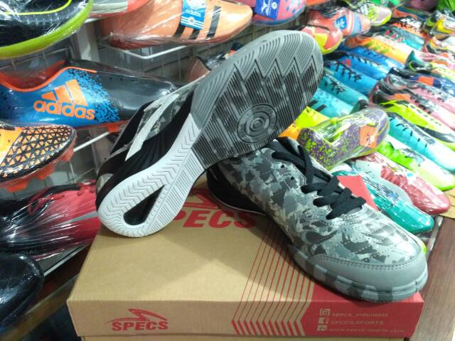 Sepatu Futsal Specs Metasala Showtime Grey Camo