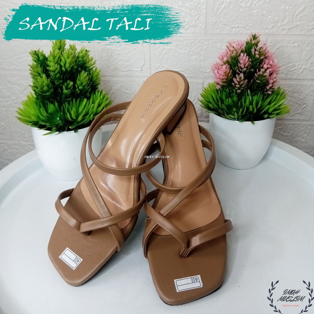 SENDAL WANITA SANDAL PINEAPPLE ORI JEPIT TALI HEELS STYLISH BISA COD