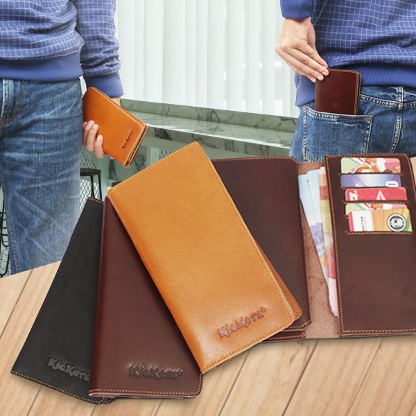 DOMPET KULIT LIPAT DOMPET PANJANG WATERPROOF PRAKTIS 21 SLOT ATM ORGANIZER MUAT HP EMBOSS ELEGANT BAHAN KULIT SAPI ASLI TEBAL JAHITAN RAPI TYPE F012% KUALITAS F012