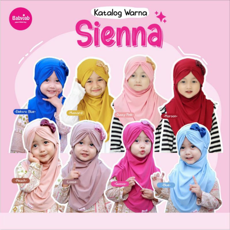 Sienna By Babyjab Khimar Bergo Kerudung Anak Lucu Pita Kerut Simple Elegan Shopee Indonesia