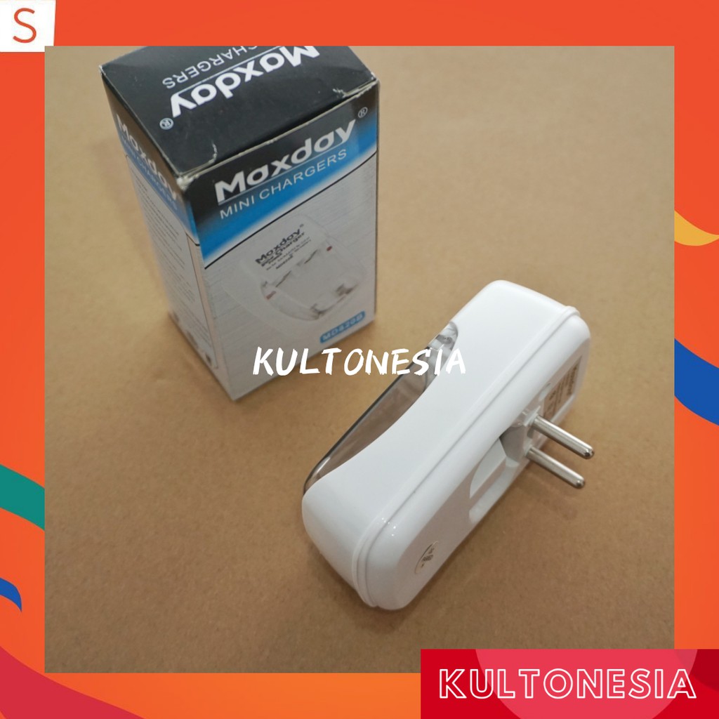 Charger Baterai AA dan AAA Maxday 820B cas baterai