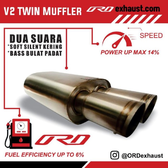 Spesial - Muffler V2Twin Ord Exhaust