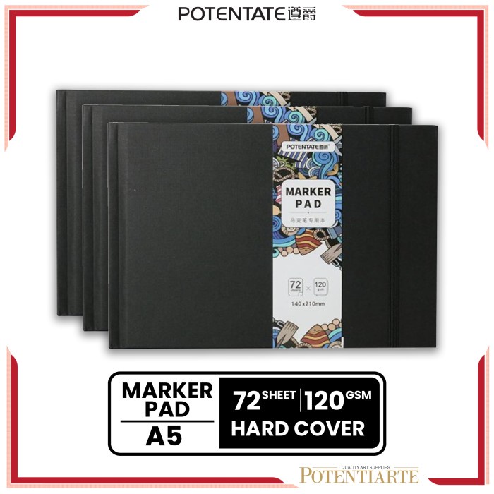 

Buku Sketsa Potentate Marker Pad A5 Hard Cover Sketchbook