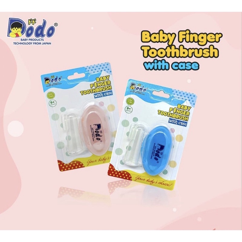 Dodo Sikat Lidah Bayi Baby Finger Toothbrush With Case