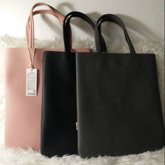Shoulder bag tas miniso pu leather