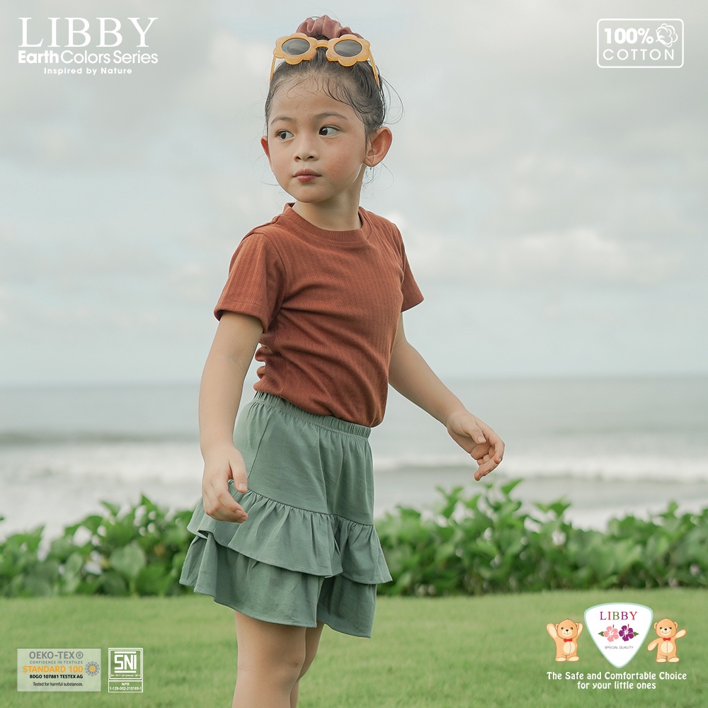 Rok Celana Anak Perempuan Libby Lilo Skirt Ruffle 3-6 Tahun 1 Pcs