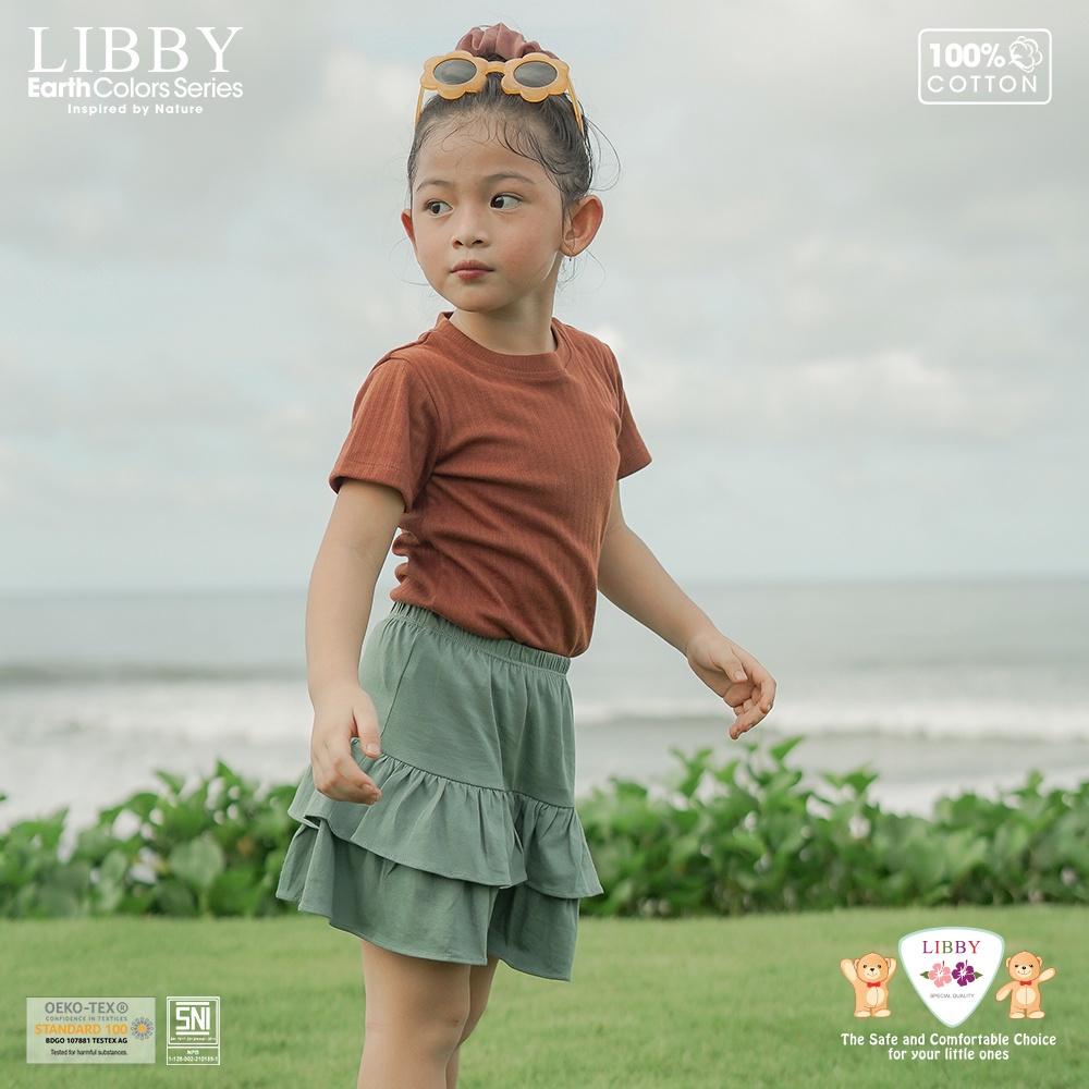 LIBBY Earth Colors Lilo Skirt 3-6thn (1pcs/pack) ROK WARNA RANDOM