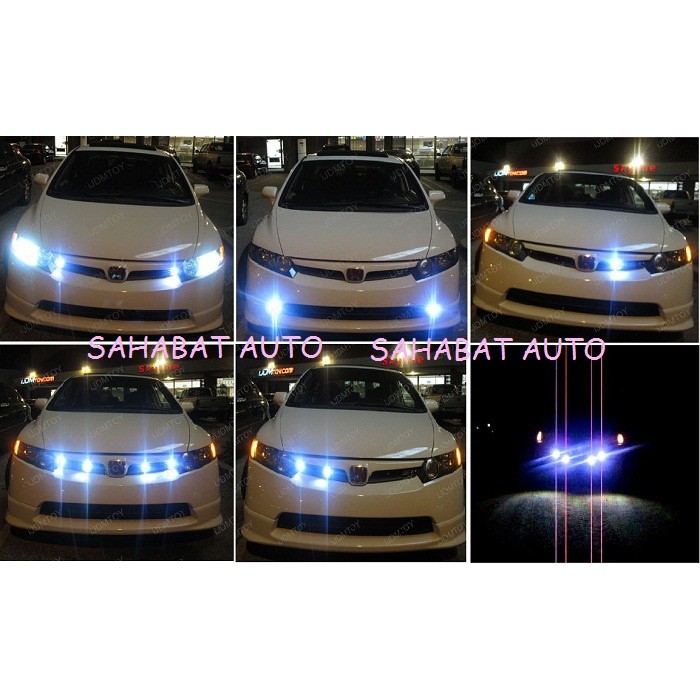 LED POLICE LAMP EAGLE EYE STROBO REMOT CONTROL BERKEDIP WARNA BIRU