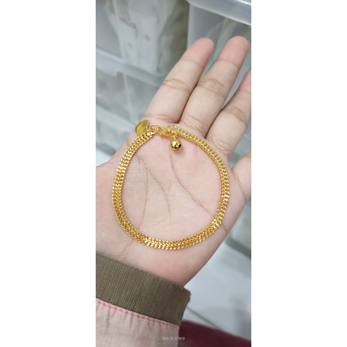 GELANG MOTIF LIPAN XUPING 24K LAPIS EMAS REPLIKA