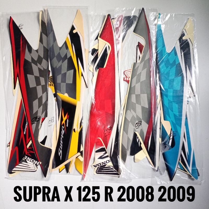 striping supra x 125 R 2008 2009 les stiker bodi motor honda supra