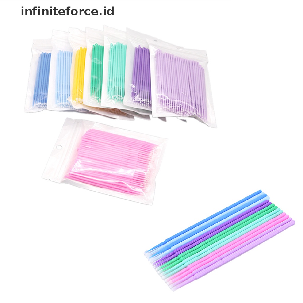 (infiniteforce.id) 100pcs Brush Aplikator Maskara Sekali Pakai