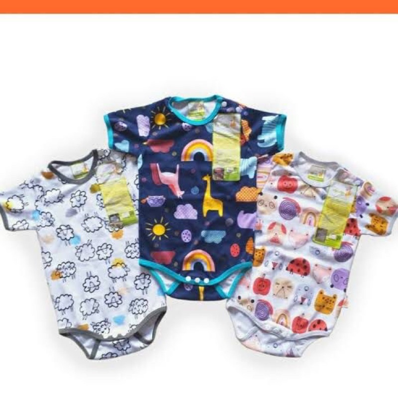 3Pcs Jumper Segitiga Velvet Junior Baby Newborn Motif Little Sunshine