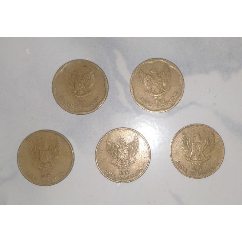 Uang Koin 500 Rupiah Tahun 1992, 1997, 2002