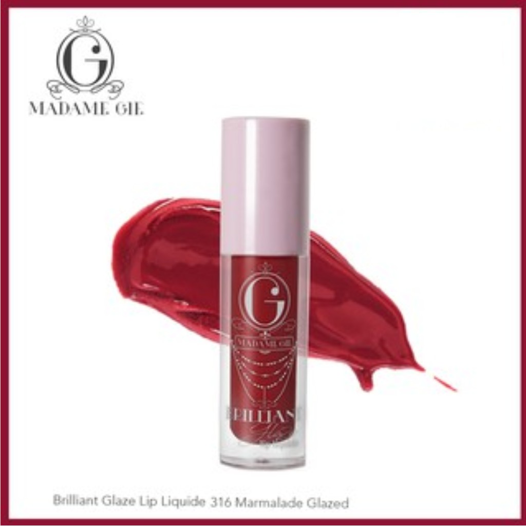 ⭐️ Beauty Expert ⭐️ Madame Gie Brilliant Glaze Lip Liquide - MakeUp Lip Gloss Lipstik