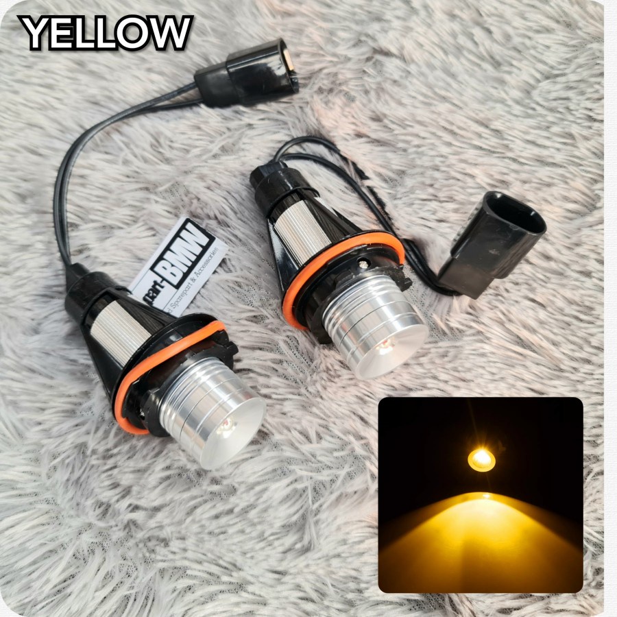 lampu LED ring angel eyes KUNING MERAH BMW E39
