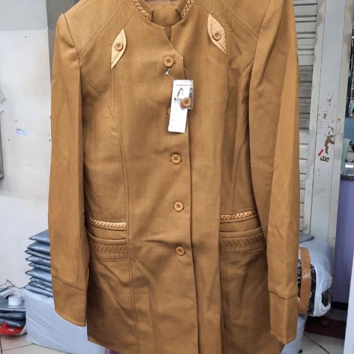 Hi Girls ada Set Blazer Baju Pemda Seragam PNS Wanita khaki keki muslim shanghai Nih