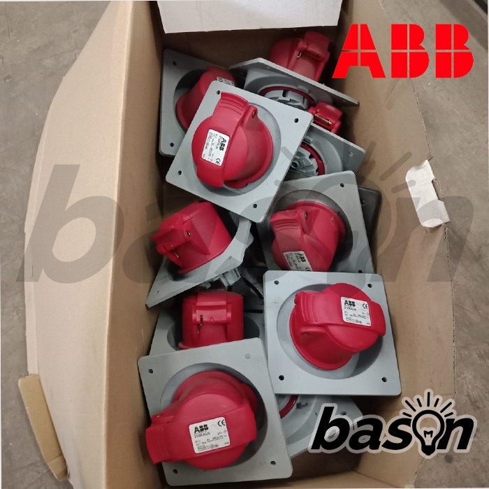 ABB Panel Socket 316RAU6 - 16A 380-415V IP44 3P+E | Red