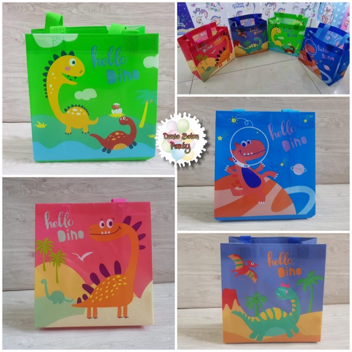 

Tas Souvenir Ulang Tahun Anak / Goodie Bag / Tas Ultah Dinosaurus-S