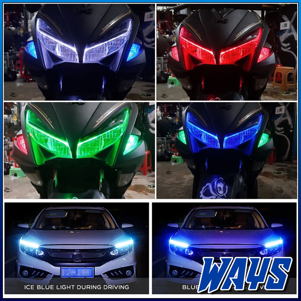 [L236] SLIM Lampu Alis DRL Senja Mobil Motor Mio Beat Scoopy Vario PCX Nmax Aerox CBR R15 Satria GSX