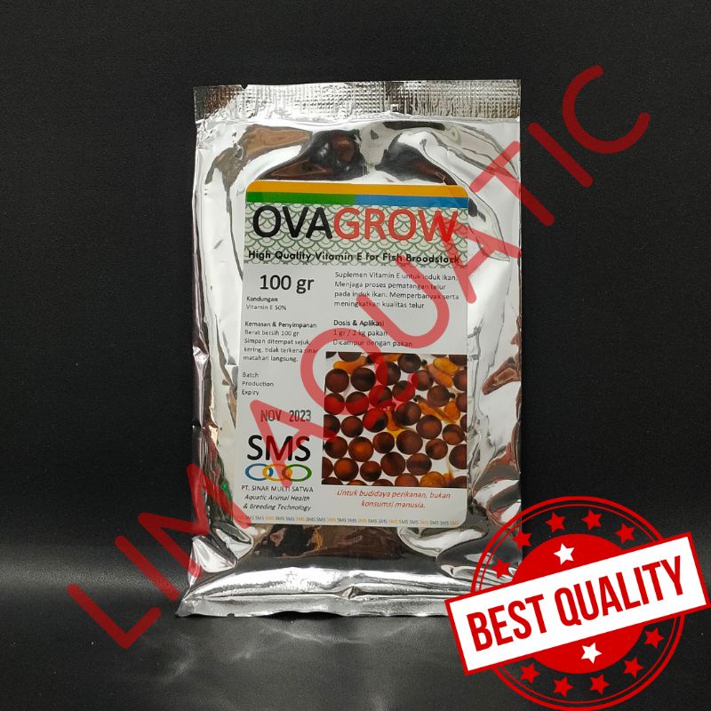 OVAGROW 100 GRAM / VITAMIN INDUK IKAN