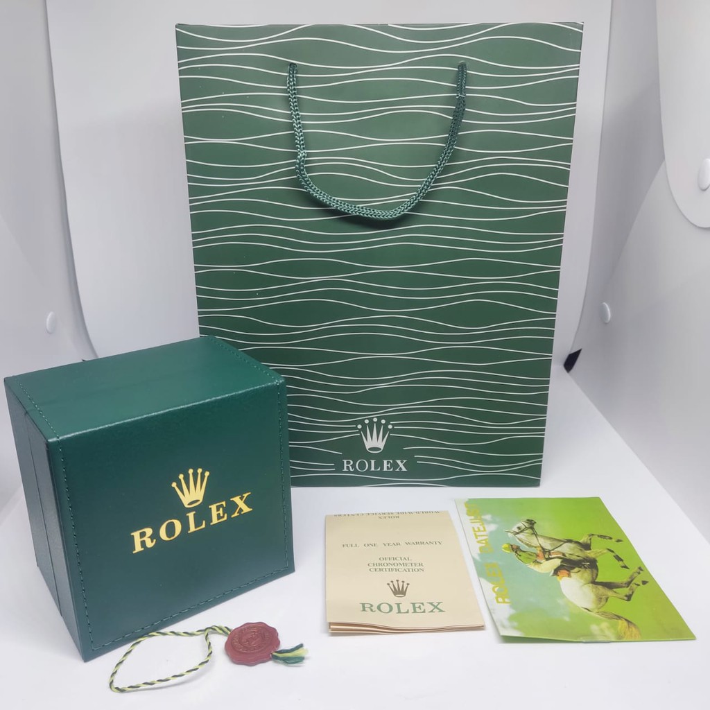 Box Jam Tangan Rolex Kotak Kayu  Promo plus paper bag dan kelengkapan