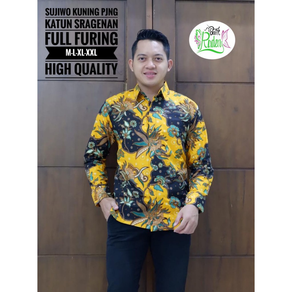 SUJIWO KUNING / BATIK PRIA LENGAN PANJANG / by BATIK RADEN / 10.3