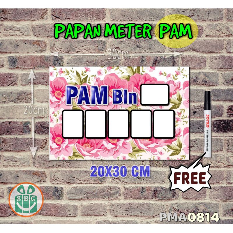 

Stokastik Papan Meter Listrik PLN PAM motif Unik - Flower 14
