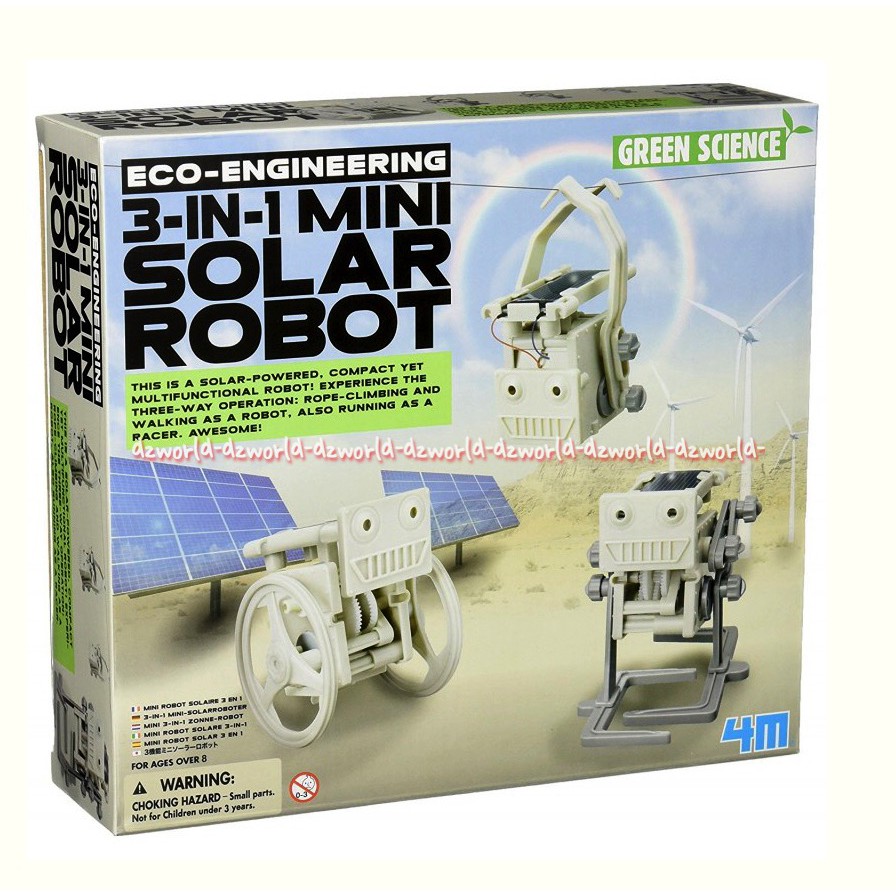 Eco Engineering 3in1 Mini Solar Robot membuat robot bertenaga surya dan ramah lingkungan