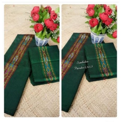 BAKAL TENUN SONGKET BATAK, ULOS BATAK.KAIN TENUN BATAK. BAKAL KAIN, GORGA, SONGKET 2.3 x1.3 m