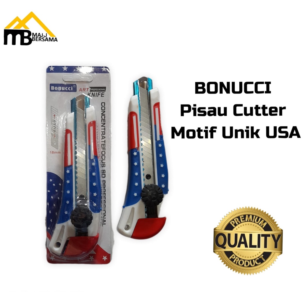 

Bonucci Pisau Cutter Motif Unik USA